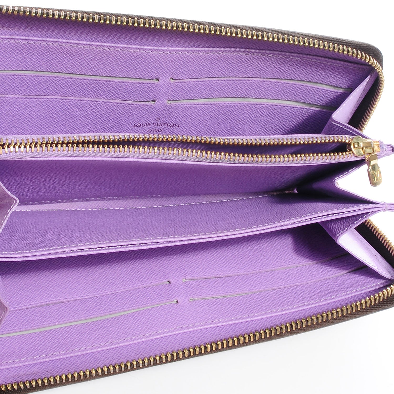 Louis Vuitton Damier Ebene Illustre Zippy Wallet Violet 6 of 8