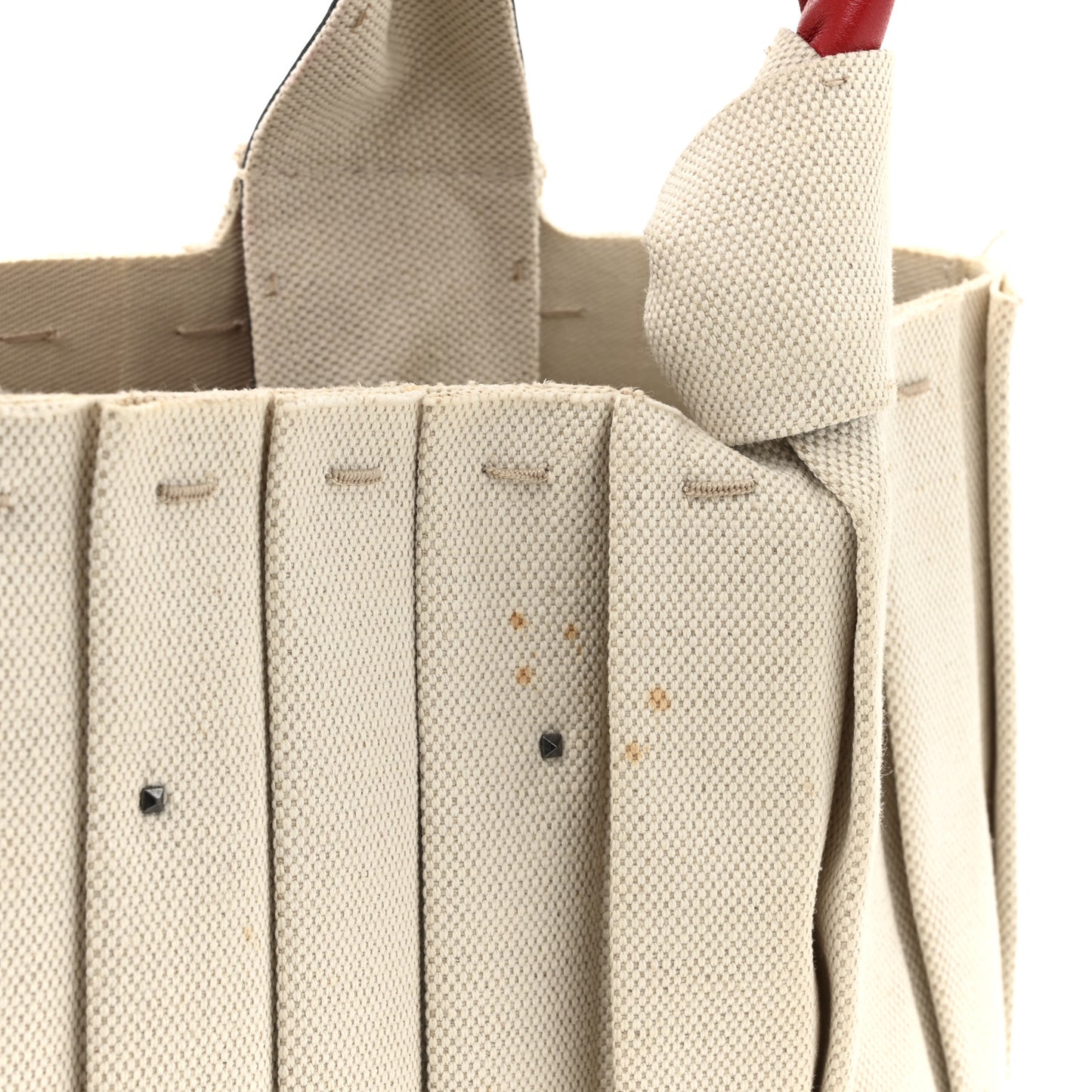 Canvas Atelier 05 Plisse Edition Medium Tote Bag Naturale