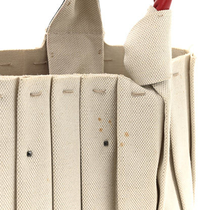 Valentino Garavani Canvas Atelier 05 Plisse Edition Medium Tote Bag Naturale 14 of 14