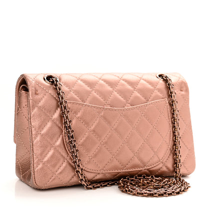 Chanel Metallic Grained Calfskin Quilted 2.55 Reissue 225 Flap Copper Pink 3 of 10