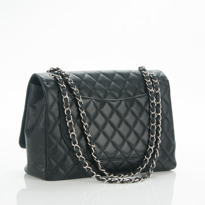 Chanel Caviar Quilted Maxi Single Flap Black 3 of 8