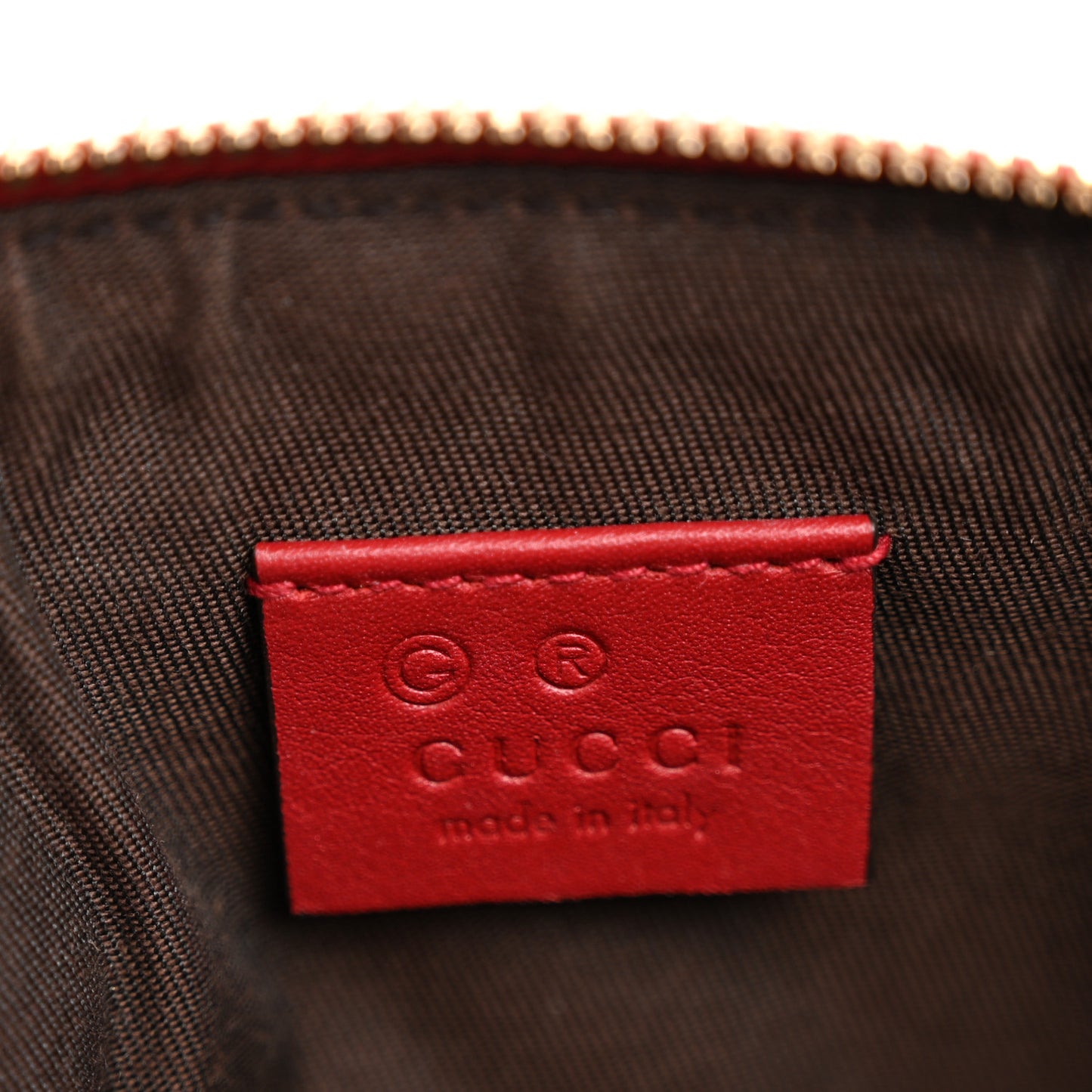 Microguccissima GG Cosmetic Case Red