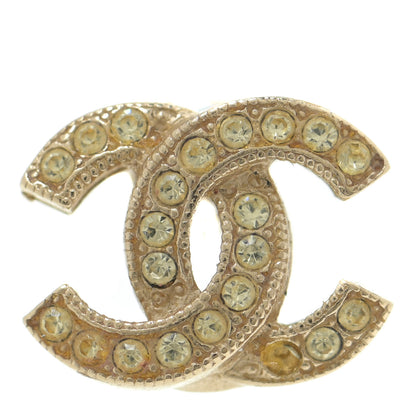 Chanel Crystal CC Earrings Gold 5 of 7