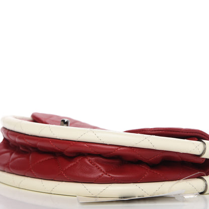 Chanel Lambskin Quilted Small Hula Hoop Flap Red 7 of 10