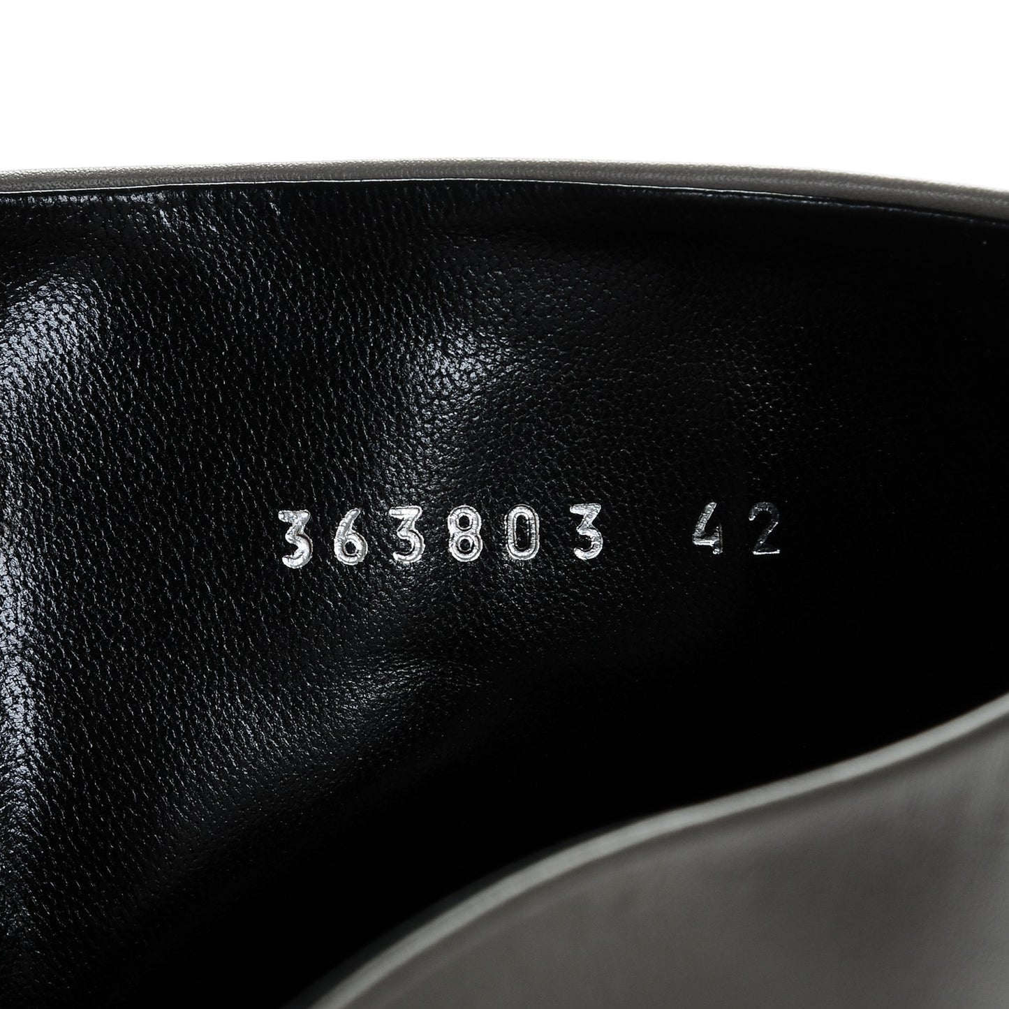 Calfskin Twiggy Boot 42 Storm Grey