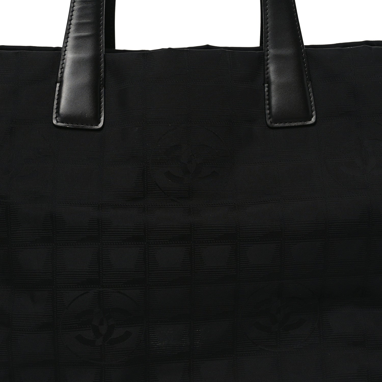 Chanel Nylon Large Travel Tote Black 8 of 10