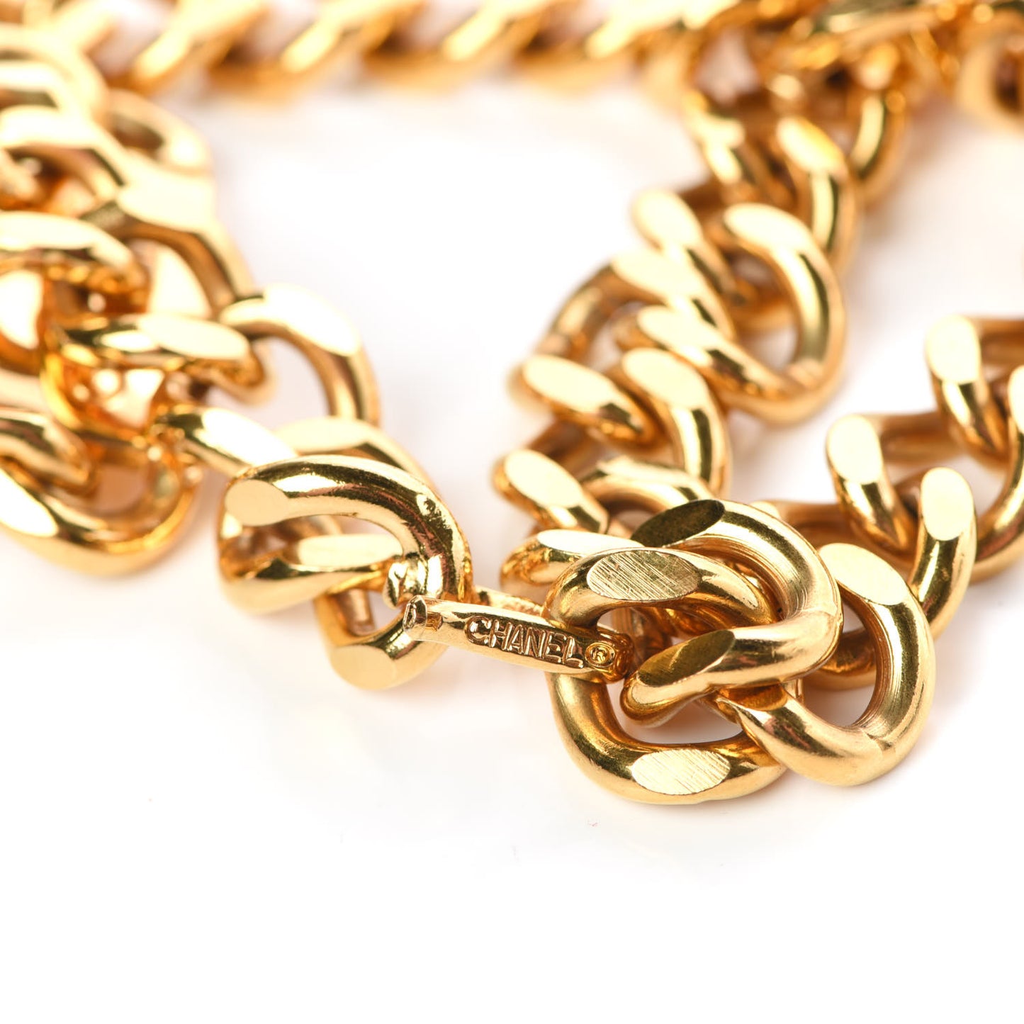 Chain CC 31 Rue Cambon Medallion Belt Gold