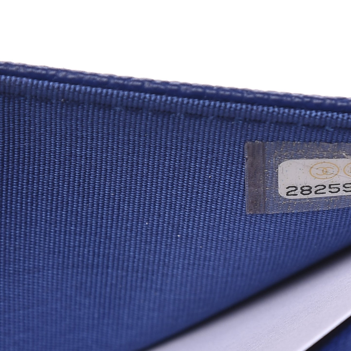 Caviar Quilted Vintage Mademoiselle Wallet On Chain WOC Blue