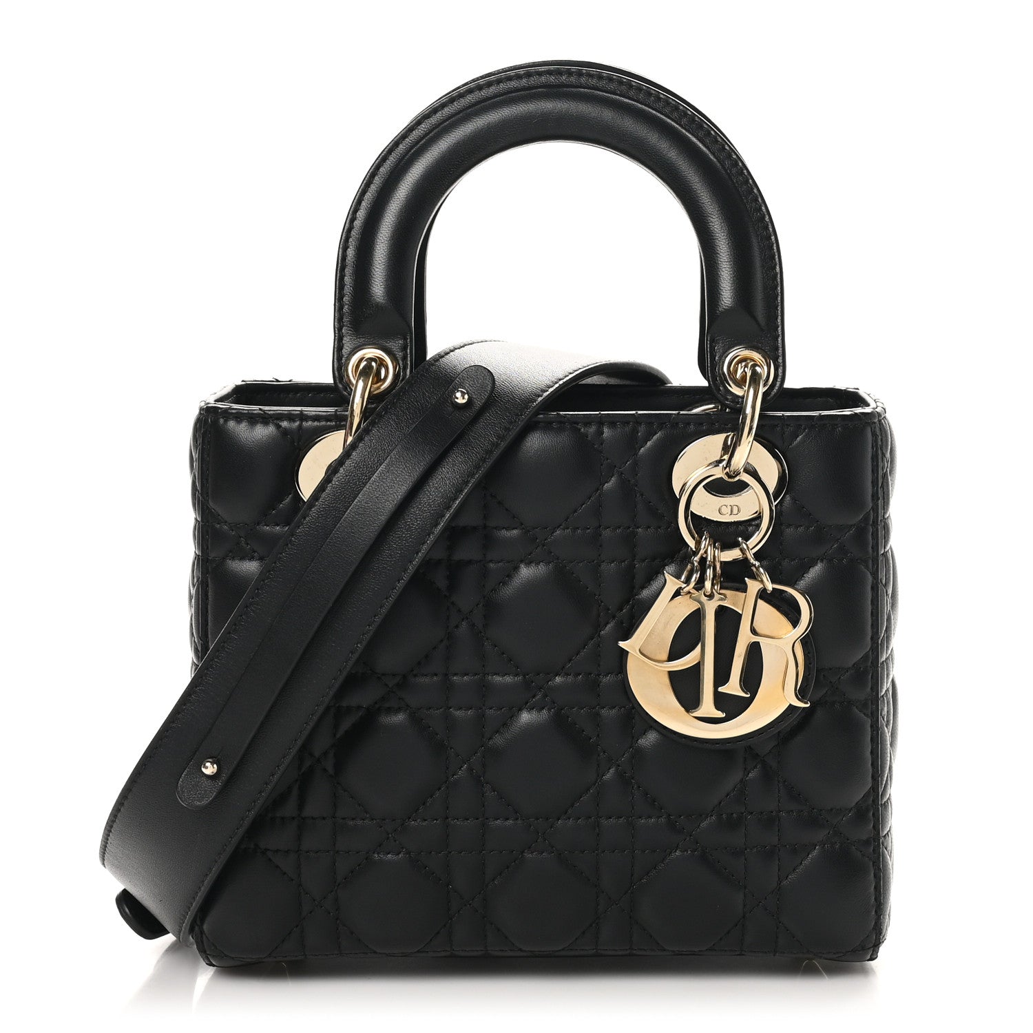 Christian Dior Lambskin Cannage Small My ABCDior Lady Dior Black 1 of 11