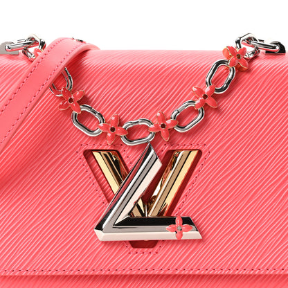 Louis Vuitton Epi Twist Monogram Flower Chain Shoulder Bag PM Coral 8 of 10