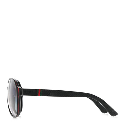 Gucci Acetate Polarized Web Aviator Sunglasses GG 1065/S Black 3 of 8