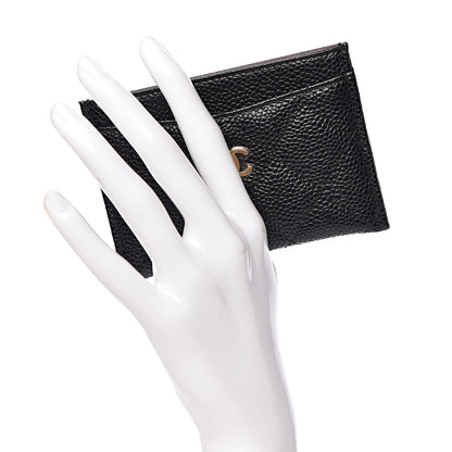 Chanel Caviar Quilted Card Holder Black 2 of 9