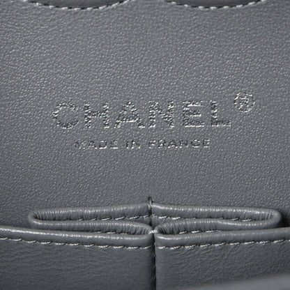 Chanel Caviar Quilted Medium Double Flap Grey 7 of 8