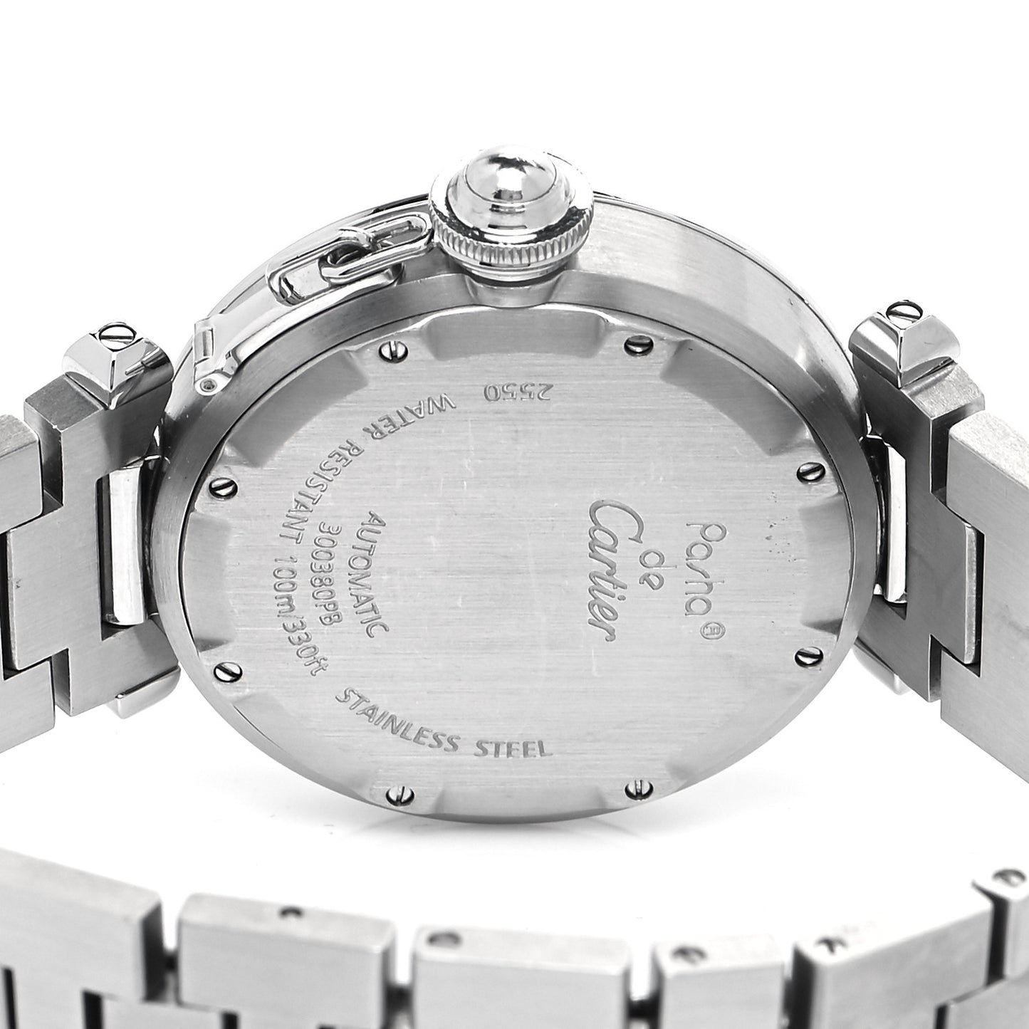 Stainless Steel 35mm Pasha C Big Date Automatic Watch Black