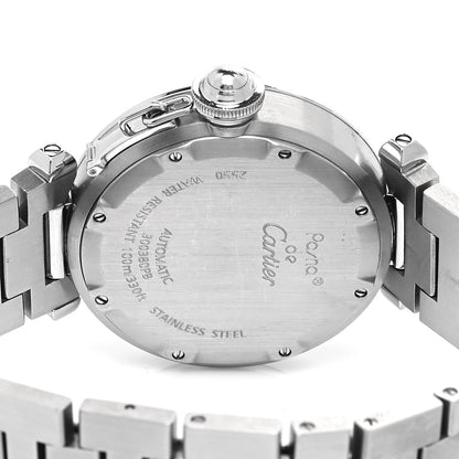 Cartier Stainless Steel 35mm Pasha C Big Date Automatic Watch Black 4 of 4