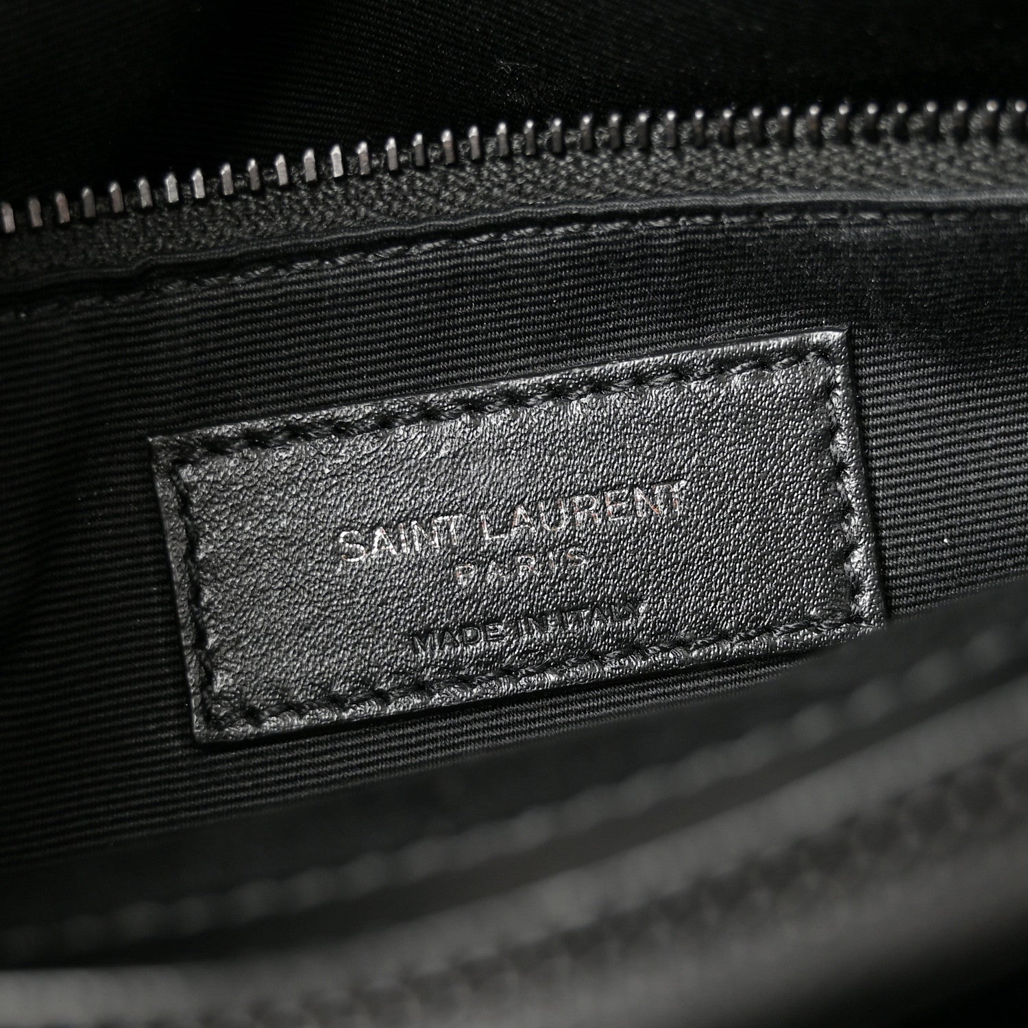 Saint Laurent Calfskin Y Quilted Monogram Monochrome Medium Loulou Chain Satchel Black 6 of 11