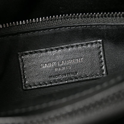 Saint Laurent Calfskin Y Quilted Monogram Monochrome Medium Loulou Chain Satchel Black 6 of 11