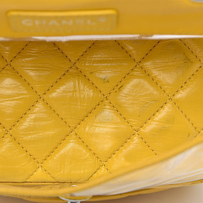 Chanel Crumpled Calfskin PVC Quilted Backpack Yellow 11 of 15