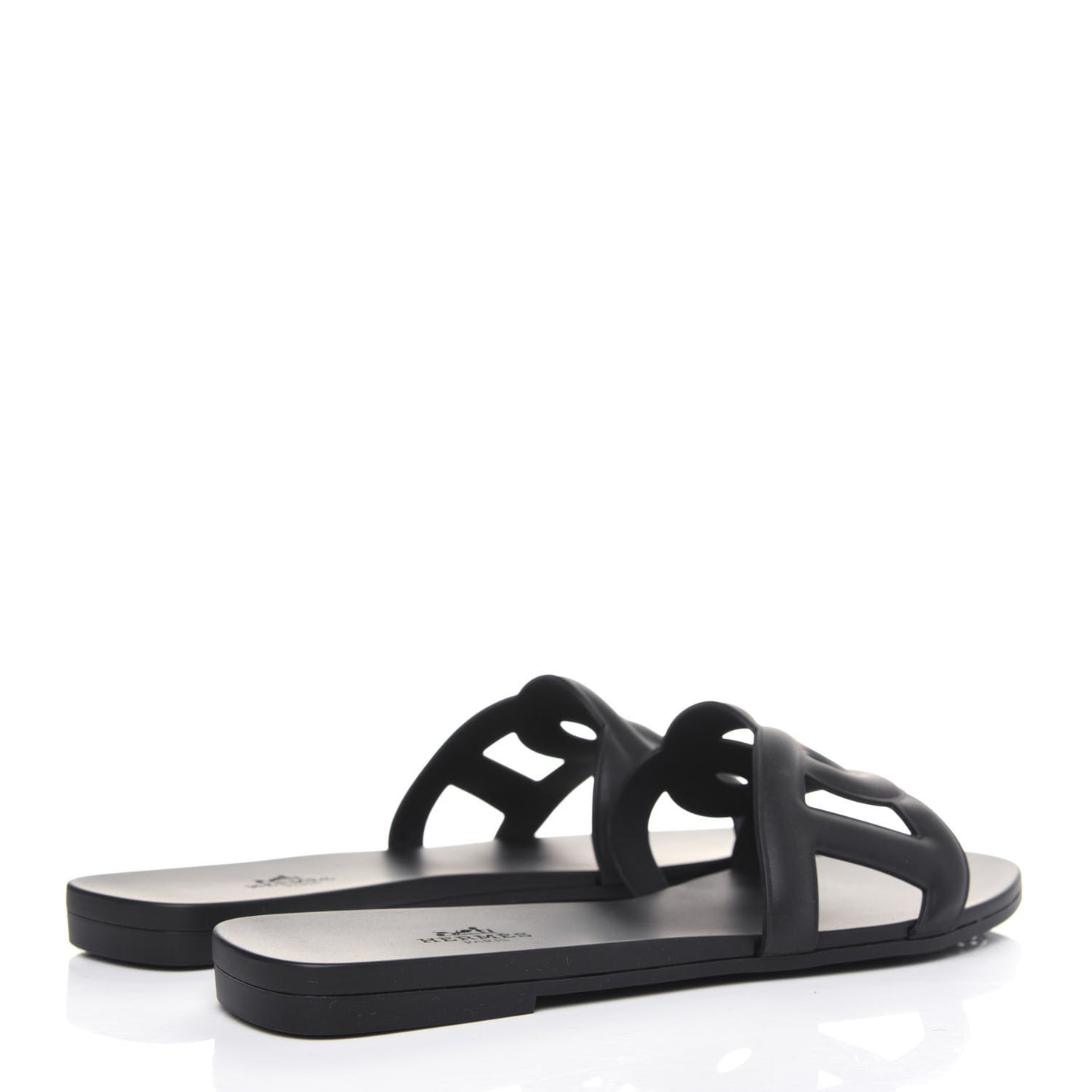 Rubber Aloha Sandals 39 Black
