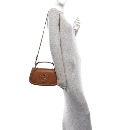 Gucci Roxy Calfskin Medium Blondie Top Handle Bag Brown 2 of 10