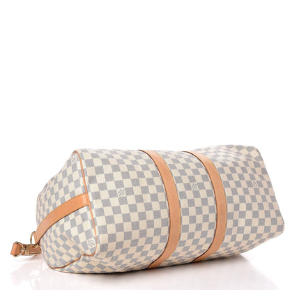 Louis Vuitton Damier Azur Keepall Bandouliere 45 4 of 14