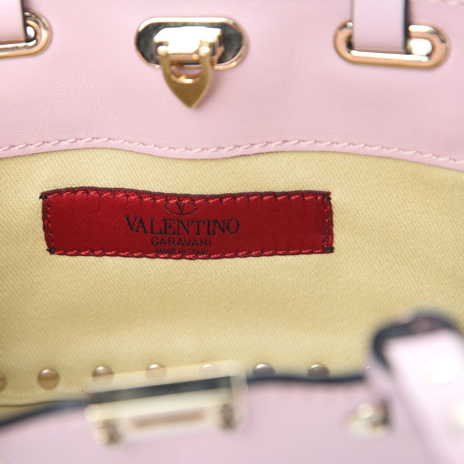 Valentino Garavani Vitello Micro Rockstud Tote Cipria 7 of 14