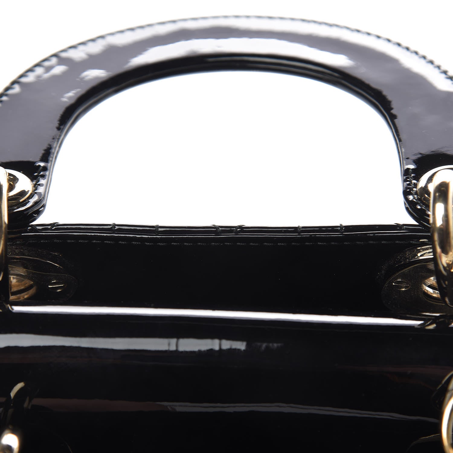 Christian Dior Patent Cannage Mini Lady Dior Black 14 of 16
