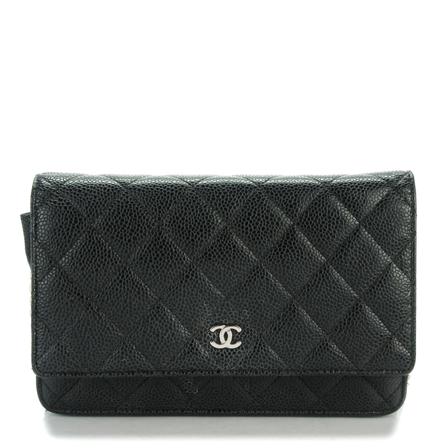 Chanel Caviar Quilted Wallet On Chain WOC Black 1 of 7
