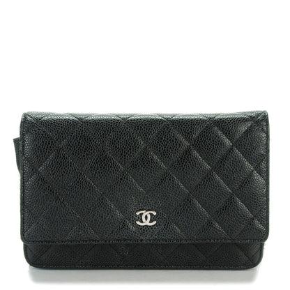 Chanel Caviar Quilted Wallet On Chain WOC Black 1 of 7