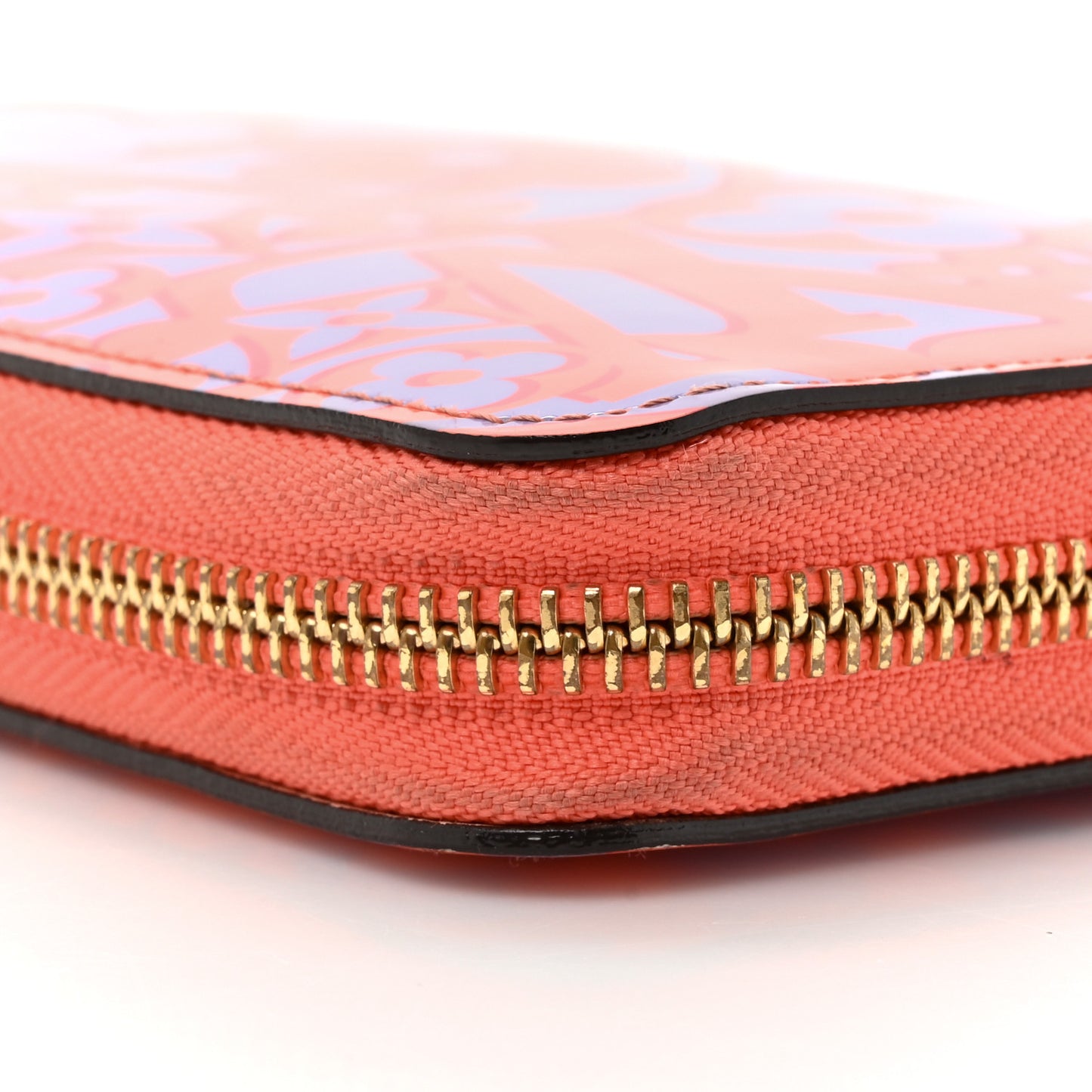 Patent Sweet Monogram Zippy Wallet Corail