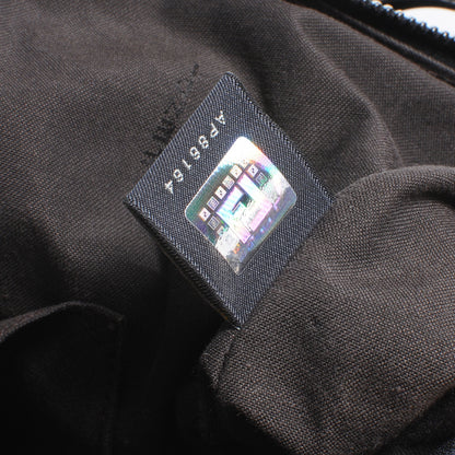 Fendi Leather Zucca Woven Hobo Black 7 of 9