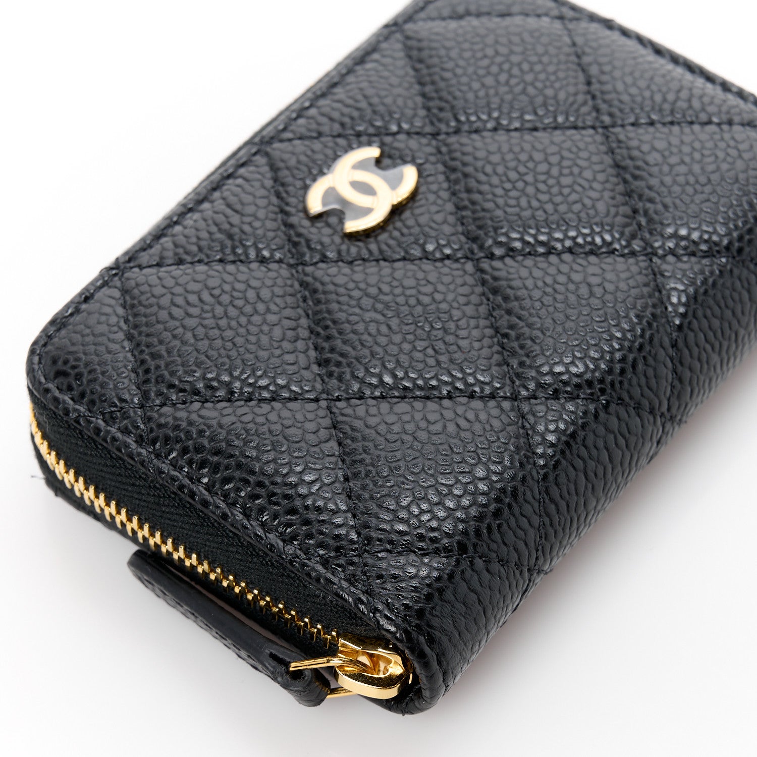 Chanel Caviar Quilted Classic Zipped Coin Purse Black 8 of 9