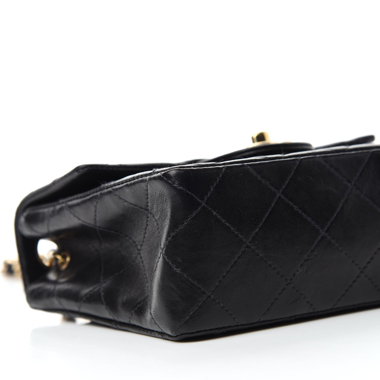 Chanel Lambskin Quilted Mini Square Flap Black 6 of 11
