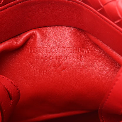 Bottega Veneta Nappa Intrecciato Small Fold Flap Shoulder Bag Red 6 of 15