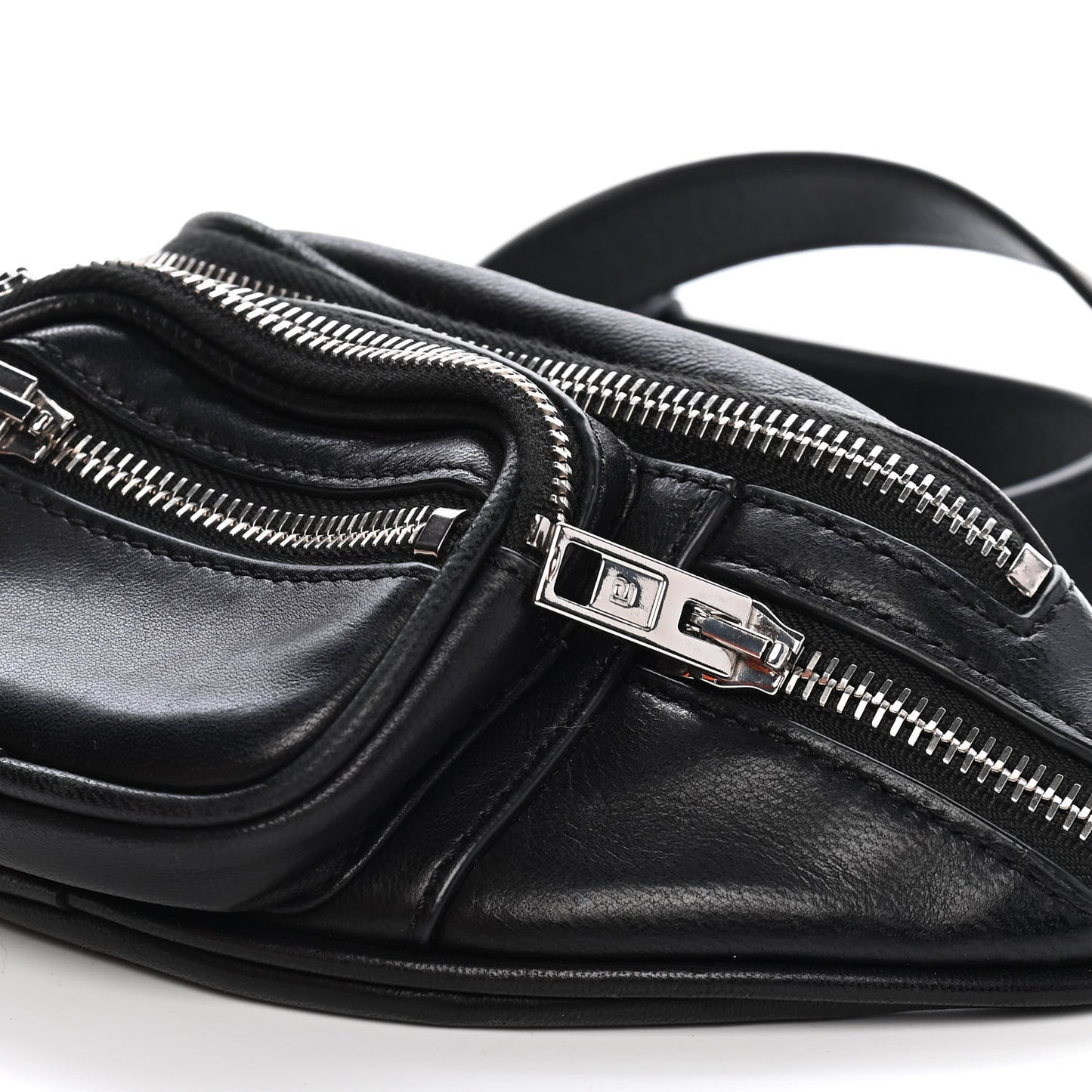 Lambskin Mini Attica Belt Bag Black