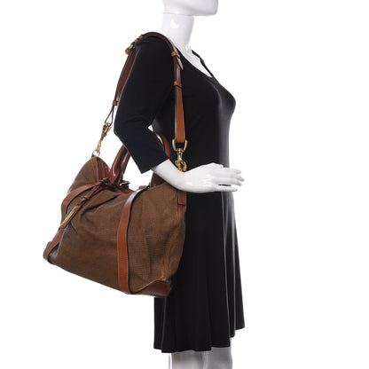 Burberry Calfskin Studded Satchel Brown 2 of 13