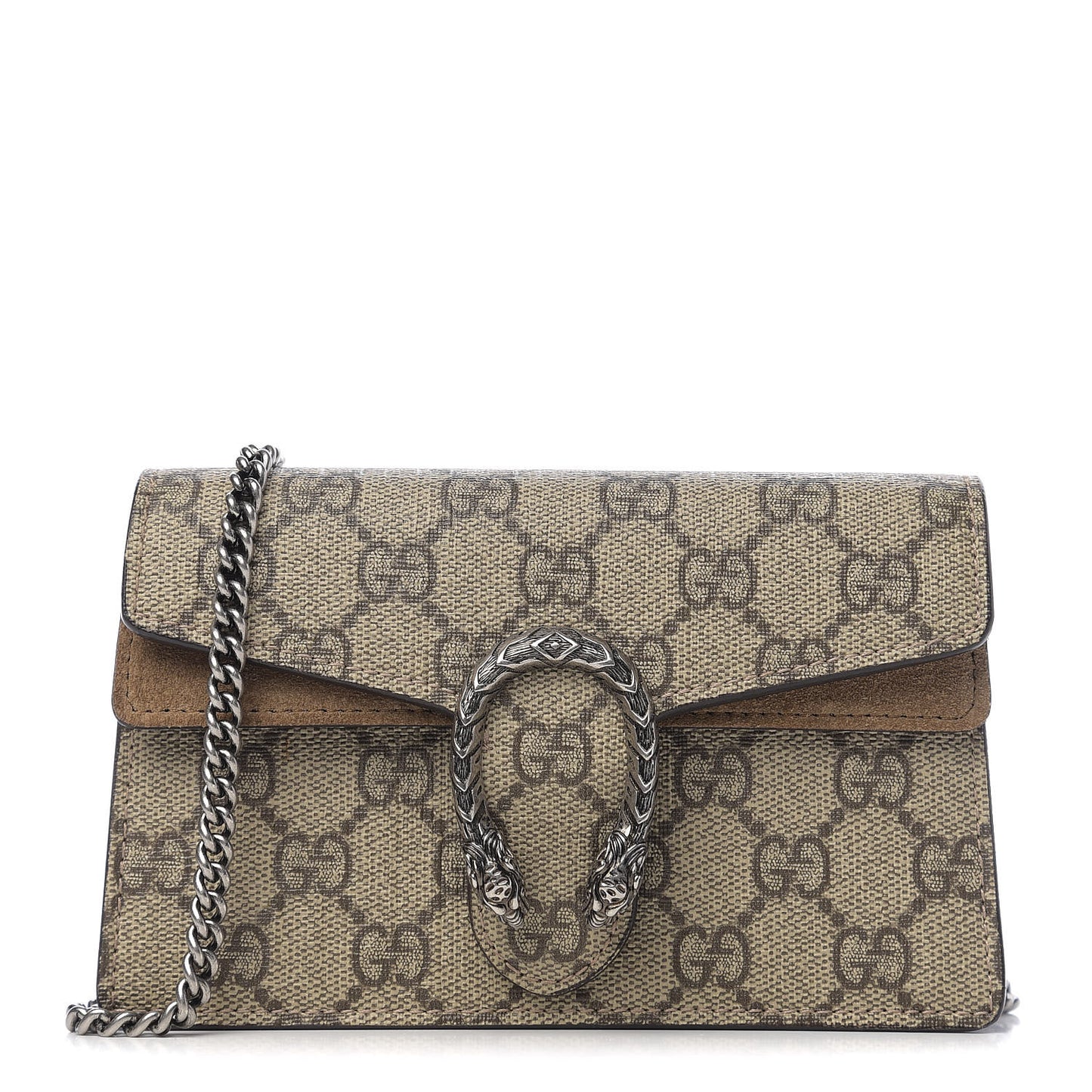 GG Supreme Monogram Super Mini Dionysus Shoulder Bag Taupe
