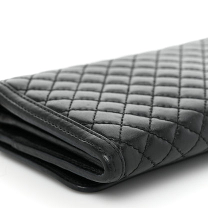 Prada Soft Calfskin Quilted Chain Wallet Black 14 of 17
