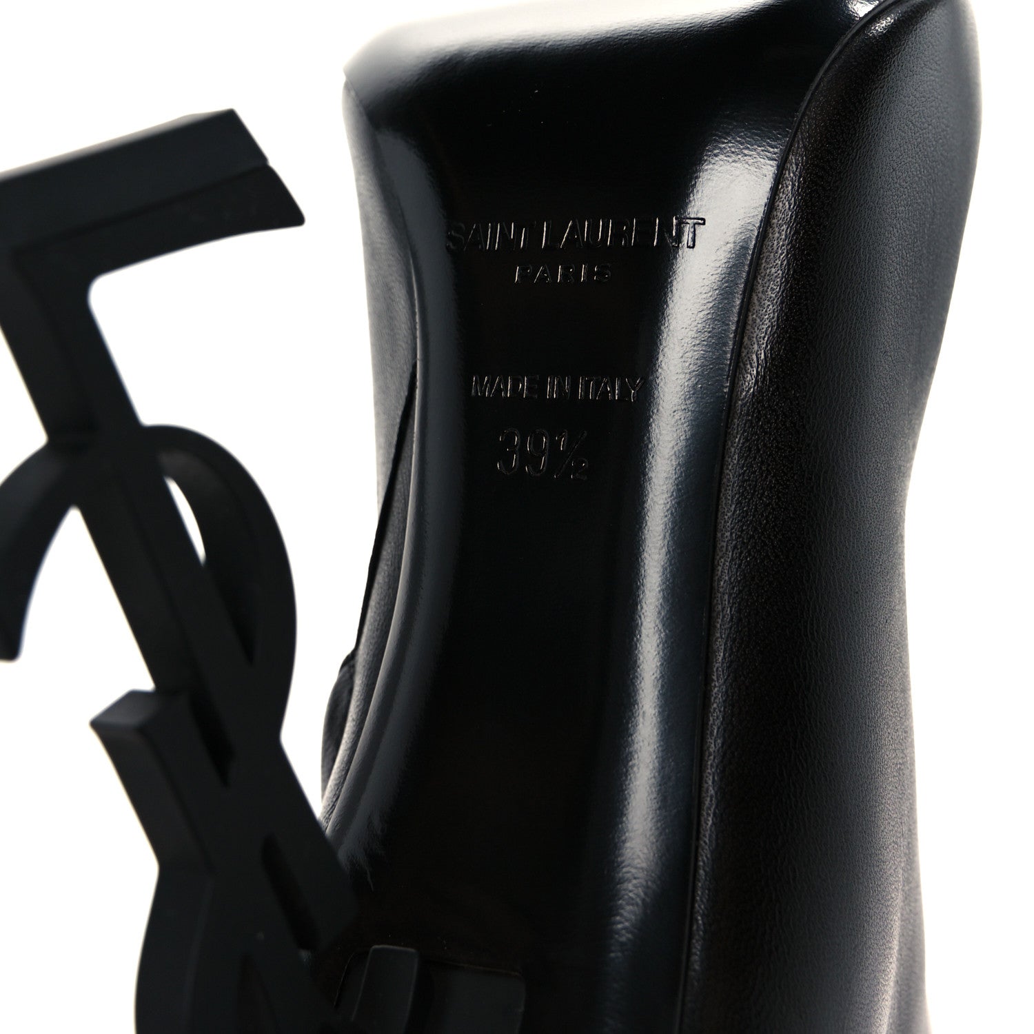 Saint Laurent Nappa Vendome Opyum 110 Ankle Boots 39.5 Black 7 of 10