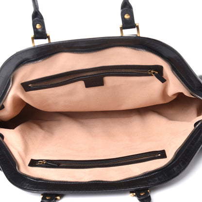Gucci Calfskin Large Re(Belle) Top Handle Bag Black 5 of 13