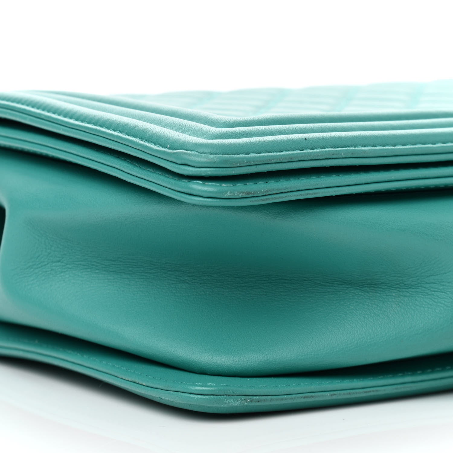 Chanel Calfskin Quilted New Medium Boy Flap Dark Turquoise 9 of 12
