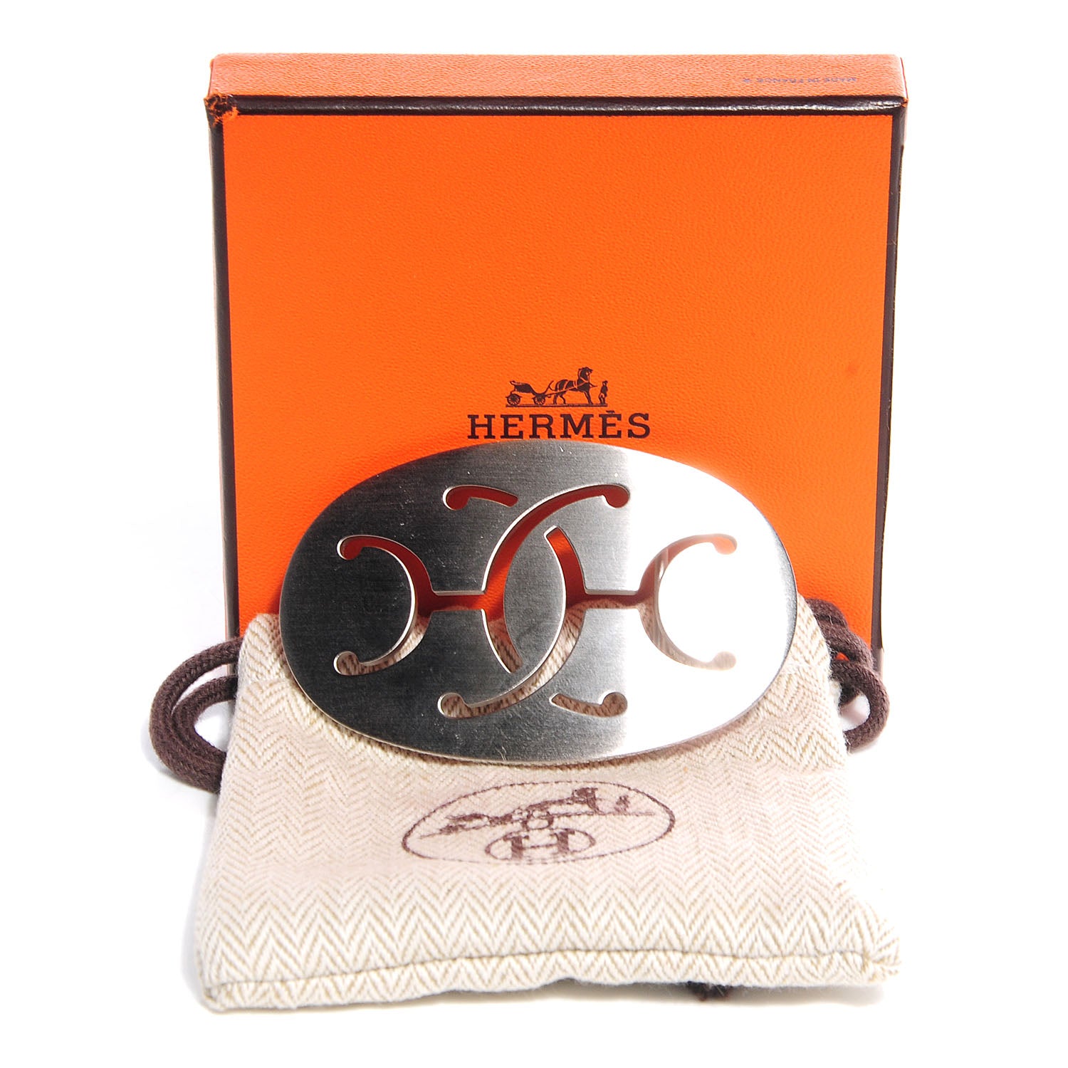 Hermes Brushed Palladium 32mm Philippine Belt Buckle 4 of 4
