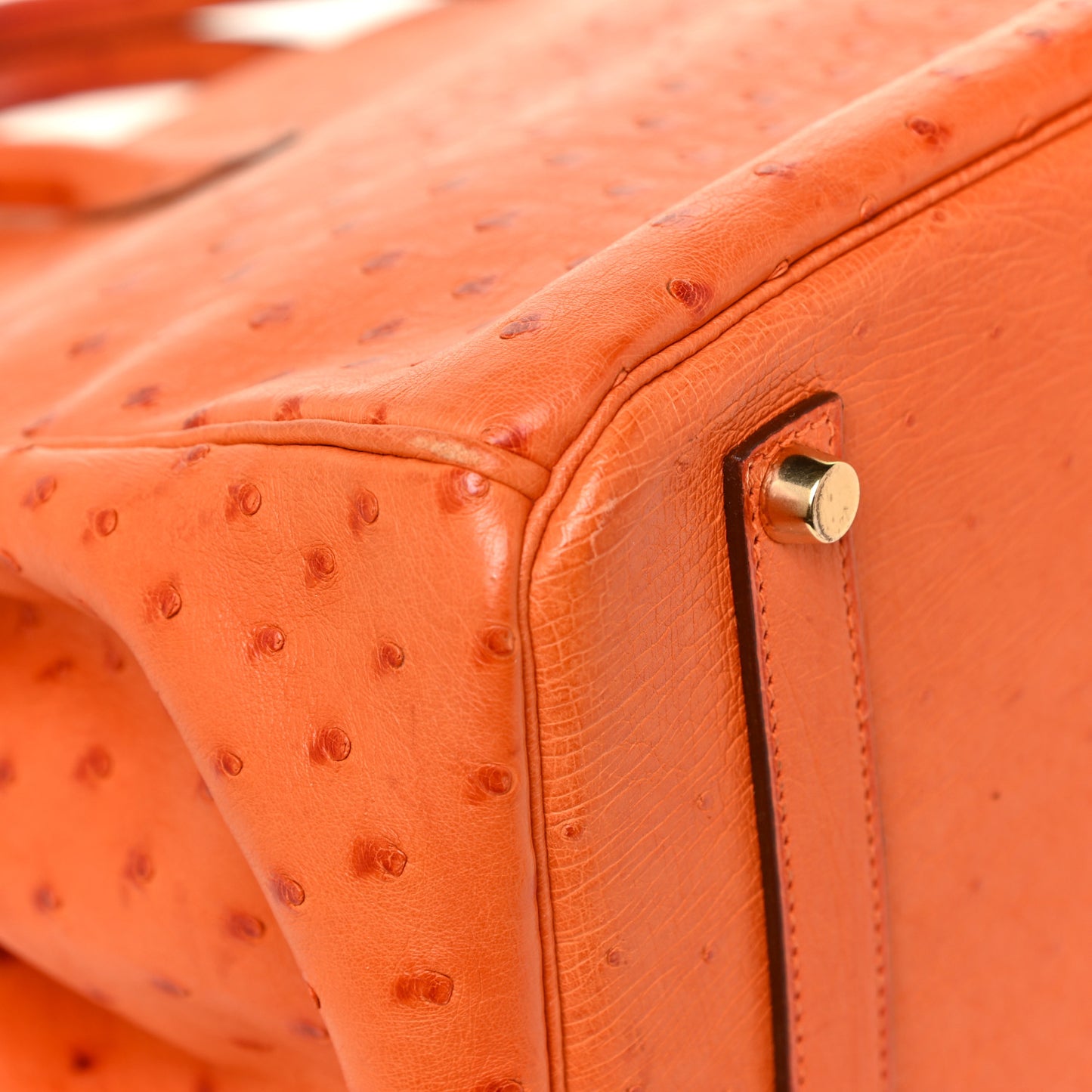 Ostrich Birkin 35 Orange
