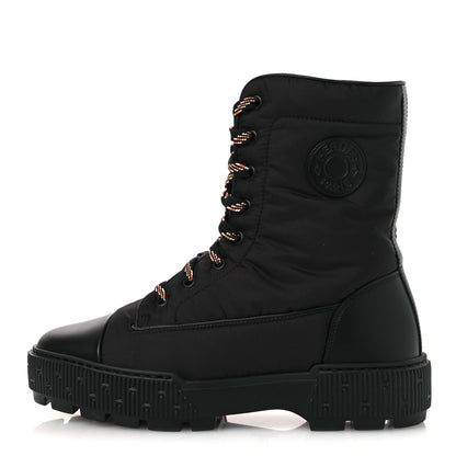 Hermes Calfskin Parachute Fresh Ankle Boots 38 Black 1 of 12