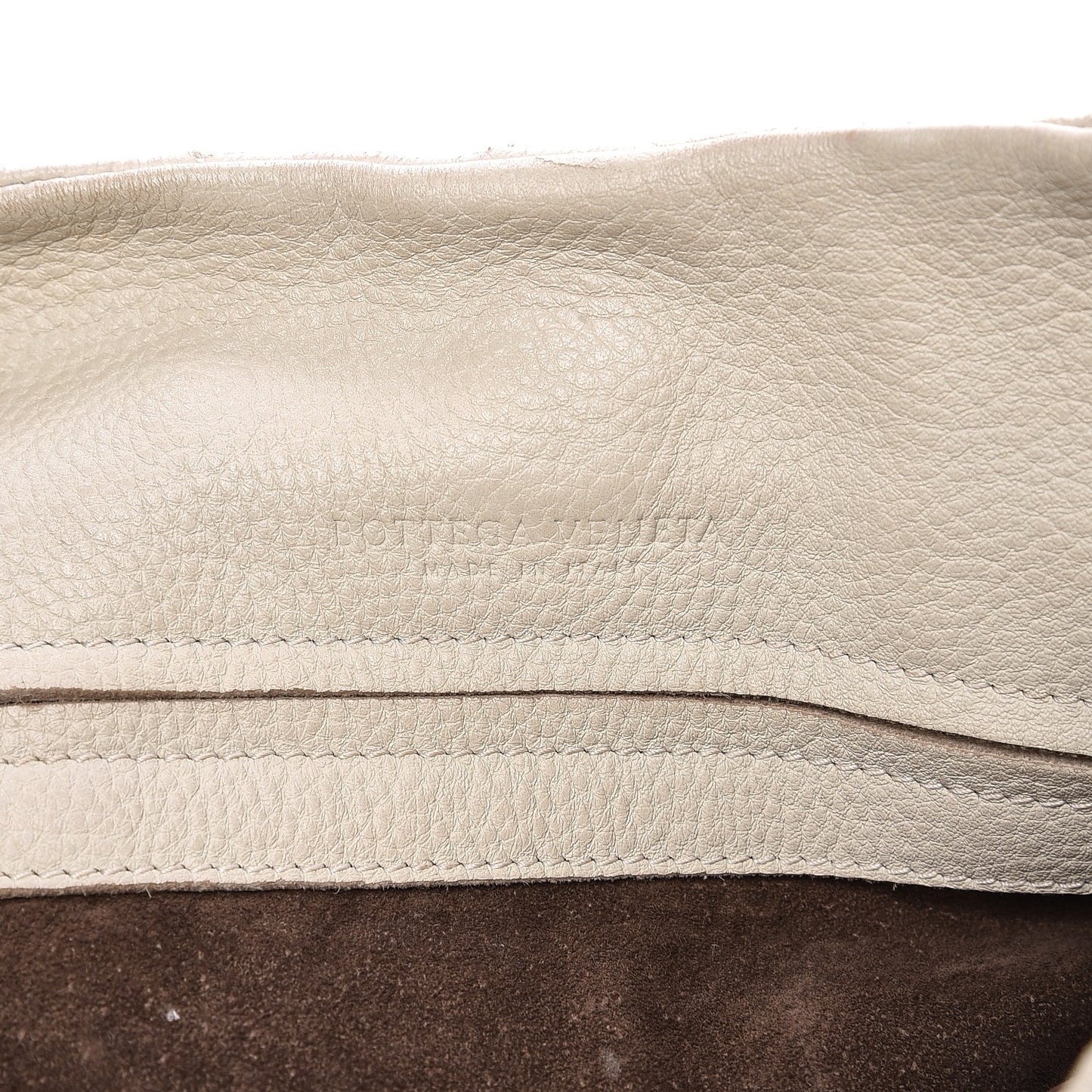 Cervo Deerskin Large Hobo Bianco White