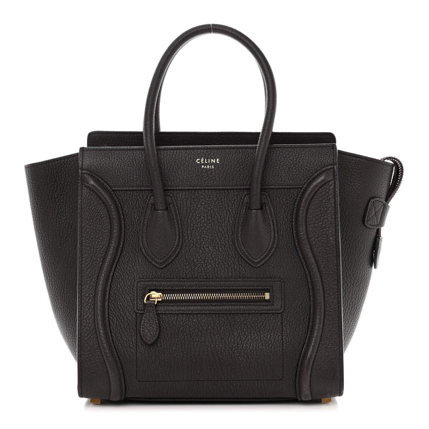 Goatskin Micro Luggage Dark Taupe