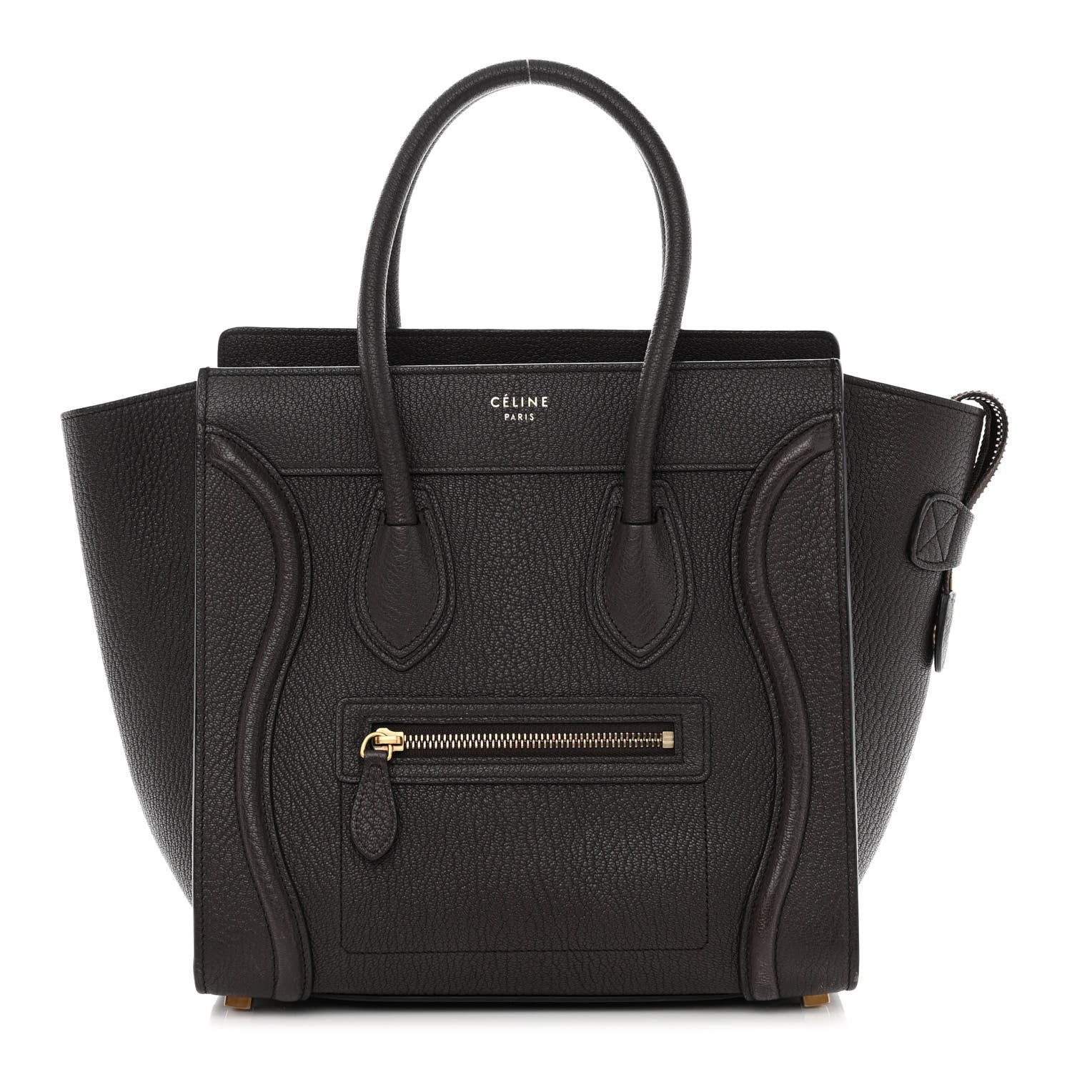 Celine Goatskin Micro Luggage Dark Taupe 1 of 12