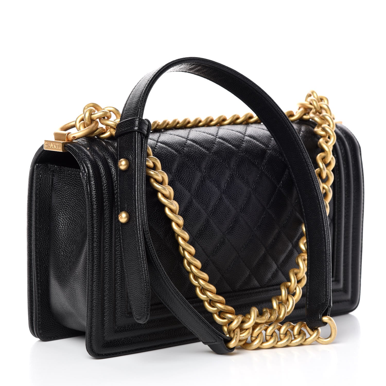 Chanel Caviar Quilted Medium Boy Flap Black 3 of 10