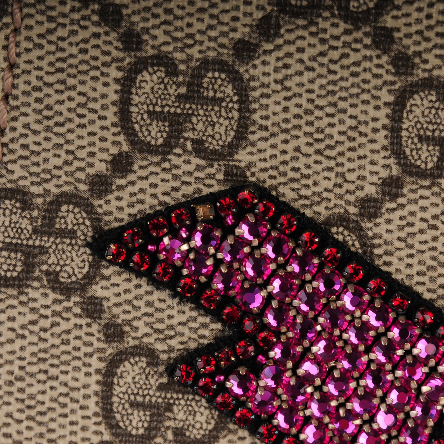 GG Supreme Monogram Lightning Embroidered Medium Dionysus Shoulder Bag Beige