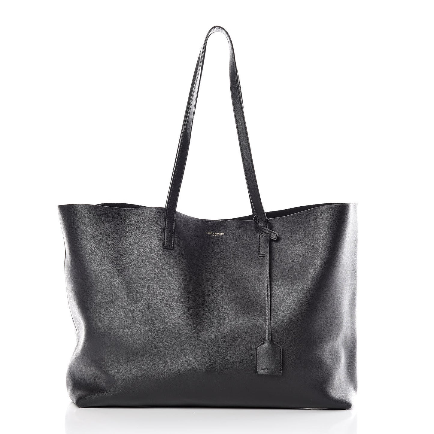 Calfskin Large Shopping Tote Black